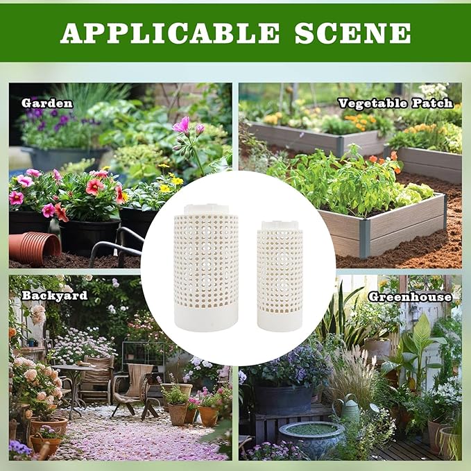 2 Pack Underground Compost Bin Plastic Garden Worm Farm Outdoor for Organic Refuse Compost Bin with Holes and Lid for Garden Vegetable Patch Backyard Greenhouse