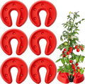 Adnee 6 Pcs Tomato Watering Trays Heavy Duty Tomato Automator Tray Surrounding Tomatoes Ring Tray for Plant Vegetables Water Conservation and Weed Control
