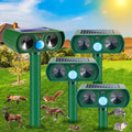 Solar Ultrasonic Animal Repeller Outdoor Squirrel Racoon Fortress Pro Deer Repellent Devices Waterproof Motion Activated Animal Deterrent Devices to Scare Cat Rabbit Fox Skunk for Yard Garden