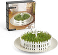 PELEG DESIGN Seed Field Seed Starter for Kitchen Use Indoor Seedling Tray w/Fence and a Scarecrow Fits Any Plate Ideal for Any Sprouting Seeds