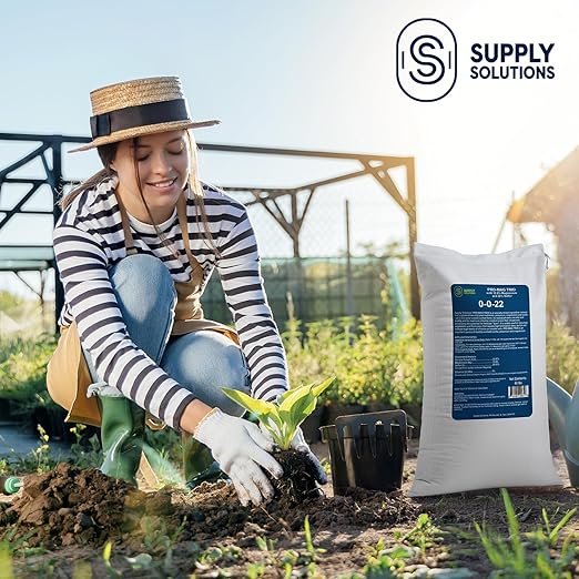 Supply Solutions | 0-0-22 Pro-Mag Trio - High Potassium Magnesium &amp Sulfur Fertilizer for Lawns Turf Palm &amp Fruit Trees - Water-Soluble Plant Food for Stronger Growth &amp Higher Yields (4