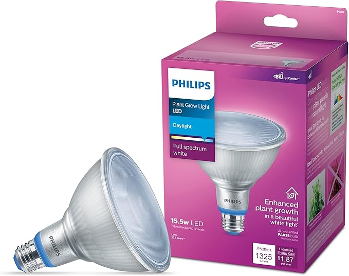 PHILIPS LED 120W PAR38 4-Pack Basic Daylight (5000K) 1325 Lumen (15.5W = 120W) Frosted Light Bulbs