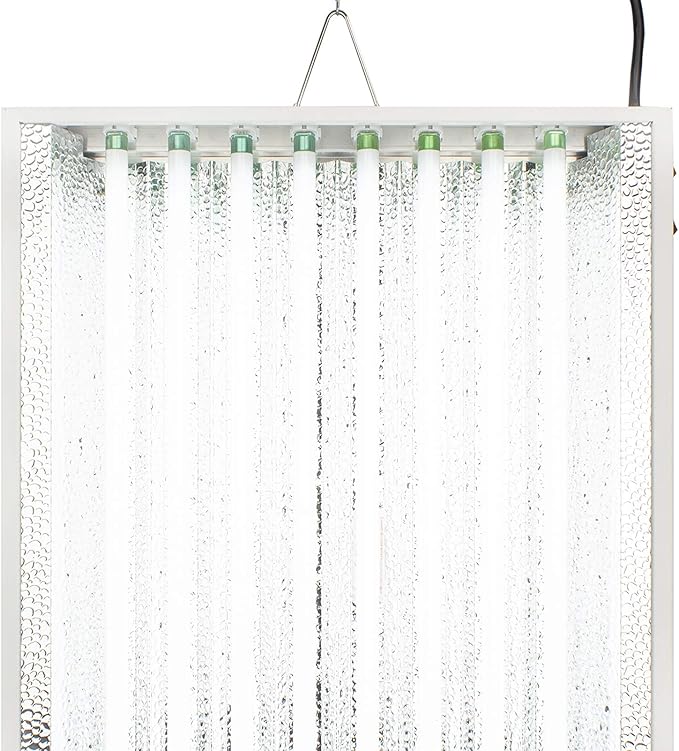 4Ft X 19in 8 Lamps 400W T5 Fluorescent Grow Lights with 40000 Lumens and 6500K Sun Light Great for VegGrow Stages of Indoor Garden. Fast Growing!