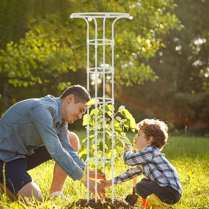 Indoor Plant Trellis - Single Umbrella-Shaped Indoor Trellis - 72.8in Garden Trellis for Climbing Plants Plant Trellis Flower Support Climbing Trellis Support Stake for Garden