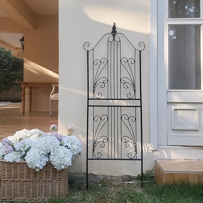1 Pack Trellis for Climbing Plants Outdoor 59 H x 22 W Rustproof Sturdy Garden Trellis Climbing Plant Support Structure for Climbing Cucumber Tomato Rose Vegetable Flower Plant Trellises
