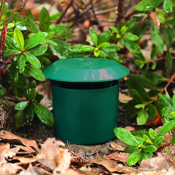 Qualirey 20 Pcs Beer Slug Snail Traps 3.86 x 4.41 Inch Plastic Snail Trapper Reusable Snails Catcher Slug House for Garden Farm