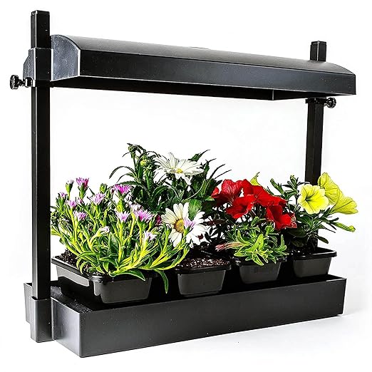 SunBlaster Grow Light Garden Micro w/ 1 Strip Light &amp T5 Reflector + Gaia Green GAGAP2KGCA All Purpose Plant Food for Resilient Crop Growth 2 Kilos