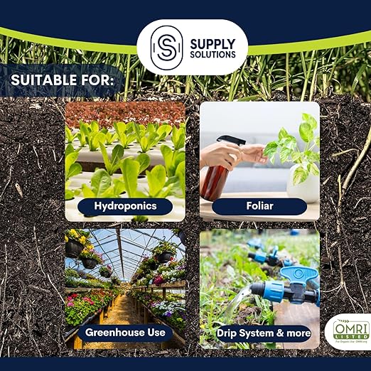 Supply Solutions Premium 97 Solution Grade Gypsum - Fast Acting Gypsum for Soil - Organic Calcium Sulfate Dihydrate - Gypsum Powder for Root Growth Lawns Mushroom Cultivation (5lbs)