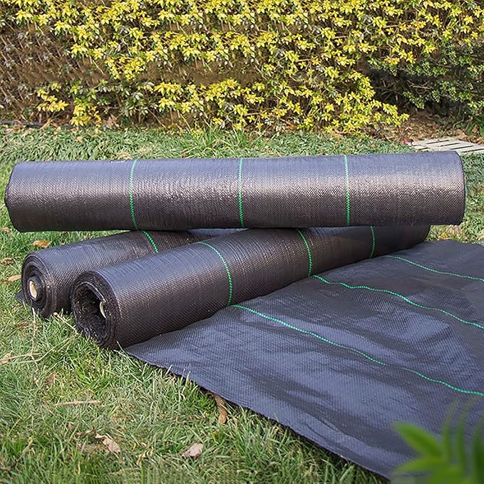Geotextile Landscape FabricGround Cover PP Woven Garden Ground CoverGarden Weed Barrier Fabric Eco-Friendly &amp Convenientw/Good PermeabilityWeed Mat (Size : 1x140m/3.3x459ft)