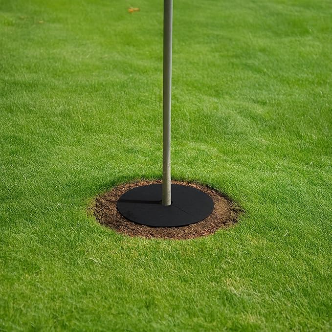 30 Tree Mulch Rings 10.2 in Weed Barrier Mats Non Woven Tree Protector for Weed Control Garden Patio Yard Landscaping