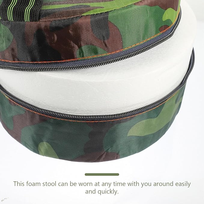 Happyyami Garden Wearable Stool Gardening Cushion Foam Gardeners Work Seat Stool Outdoor Portable Farming Hip Chair for Outside Planting Farming Fishing Random Style Garden Weeding Stool