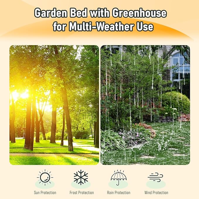 Galvanized Tall Raised Garden Bed Kit Oval Large Planting Box Rubber Strip Edging for Vegetables Outdoor Silver 6×3×1ft