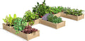 Greenes Fence Premium Cedar Raised Garden Bed 6' x 14' x 10.5 (3/4 Thick) E-Shaped Bed - Made in USA with North American Cedar