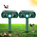 Solar Ultrasonic Animal Repeller Outdoor Squirrel Racoon Fortress Pro Deer Repellent Devices Motion Activated Animal Deterrent Devices to Scare Cat Rabbit Fox Skunk for Yard Garden (ABS 2)