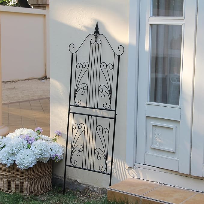 1 Pack Trellis for Climbing Plants Outdoor 59 H x 22 W Rustproof Sturdy Garden Trellis Climbing Plant Support Structure for Climbing Cucumber Tomato Rose Vegetable Flower Plant Trellises