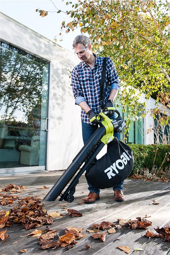 RYOBI OBV18 18V ONE+ Cordless Brushless Blow-Vac (Body Only) Hyper Green