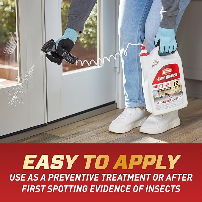 Ortho Home Defense Insect Killer for Indoor and Perimeter2 with Trigger Spray - Ready-to-Use Bug Spray Kills Ants Roaches and Spiders 1 gal. (2-Pack)