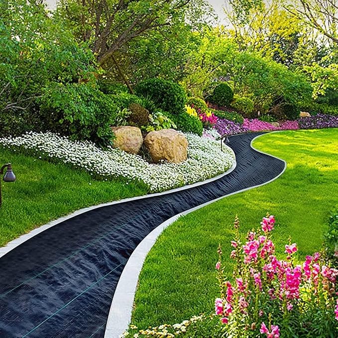 Weed Control Film Weed Barrier Landscape Fabric Geotextile Weed Control Membrane Ground Cover for Vegetable Garden(0.5x200m)