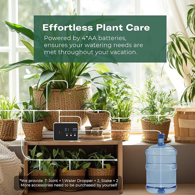 THIRDREALITY Zigbee Smart Watering Kit for Potted Plants Indoor Plant Watering System Hub Required Compatible with Echo Devices with Zigbee Hub Built-in Home Assistant SmartThings Hubitat Homey