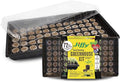 Jiffy Plant Germination Tray Kit - 72 Cell Seedling Starter Trays SUPERthrive Labels - 2 Pack 144 Pellets Total - Plastic
