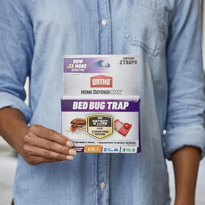 Ortho Home Defense Max Bed Bug Trap Detect Bed Bugs in Homes and While Traveling 2 Traps in Each Package (Pack of 10)