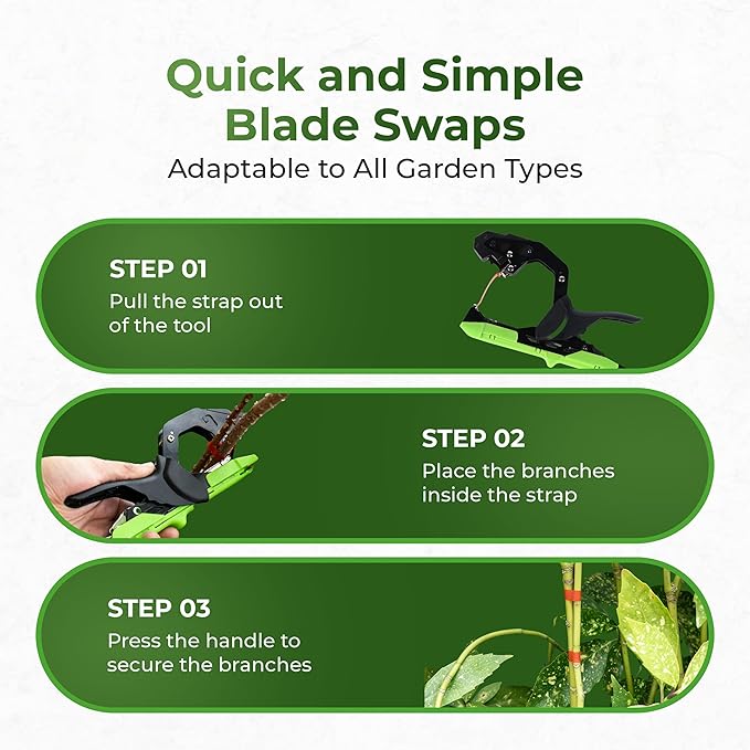Plant Tying Machine Tool with 20 Rolls of Tape – Handheld Garden Tape Gun for Climbing Plant Support Vines and Tomatoes – Clips &amp Ties for Staking and Training Indoor &amp Outdoor Use