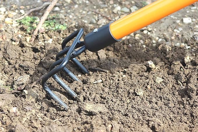 Ashman Garden Cultivator (6 Pack)– Sturdy Hand Tiller/Cultivator – Heavy Duty Blade for Digging Loosening Soil and Weeding – Rubber Grip Handle for a Strong Hold – Rust Resistant.