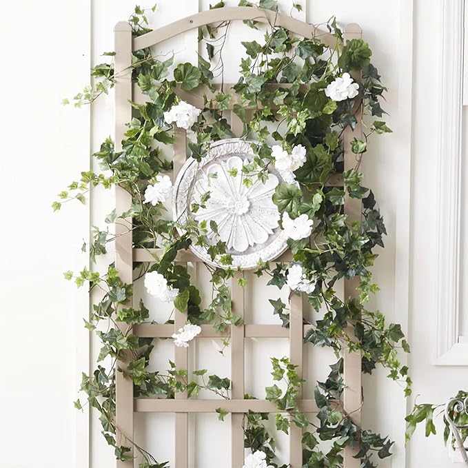 Dura-Trel PVC Garden Trellis for Climbing Vine Plants Cambridge Mocha 28 x 76