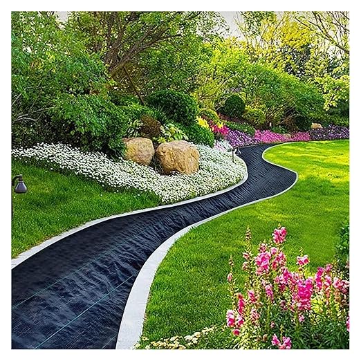 Driveway Fabric Weed Barrier Fabric Weed Control Film Garden Barrier Fabric for Flower Bed(0.9x60m/3x200ft)