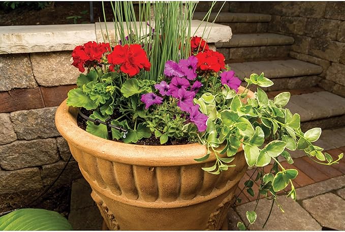 Rain Bird LNDDRIPKIT Drip Irrigation Landscape/Garden Watering Kit with Drippers Micro-Bubblers Micro-Sprays