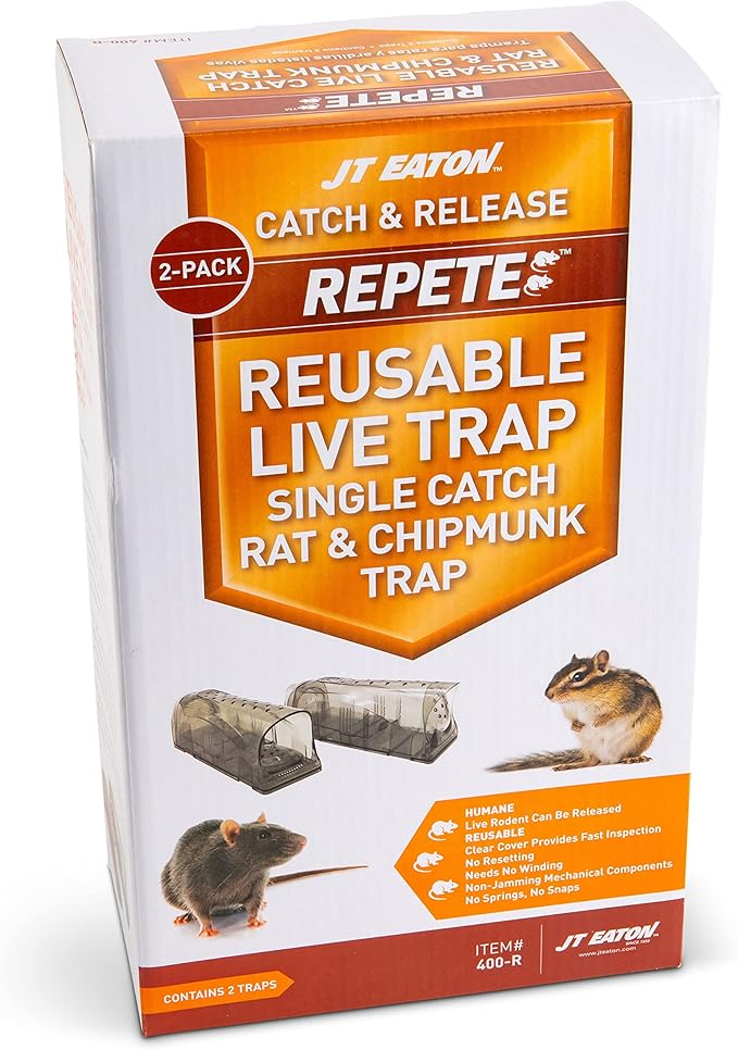 Repete Humane Rat &amp Chipmunk Trap Case Pack of 6