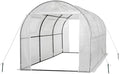 Machrus Ogrow Deluxe Walk-in Tunnel Greenhouse with White Cover