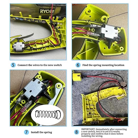 291632001 Genuine Wiring Harness OME Part for Ryobi 18V Cordless Leaf Blower Switch for P2108 RIDGID Troy-BILT Echo Powerstroke Workforce BLACKMAX Blower Replaces Parts (18 Volts)