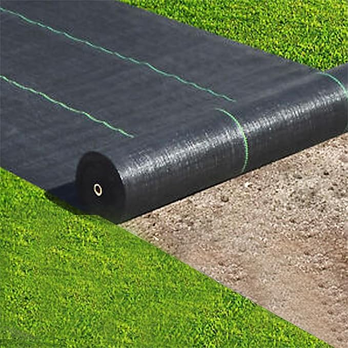 3 x 300FT Weed Barrier Landscape Fabric 3.2 oz Heavy Duty Premium Garden Cover Weed Mat Polyethylene Weed Cloth for Commercial and Home