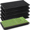 Dandat 100 Pack 200 Cells Reusable Seed Starting Trays Seedling Trays Plant Germination Trays Propagation Tray Plastic Seed Starter Trays with Drain Holes for Growing Seedlings Planting Indoor Garden