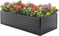 Galvanized Raised Garden Bed Kit Outdoor 8x4x2 FT Metal Planter Boxes Set Large Rectangle Planters Garden Vegetable &amp Flower Beds for Herbs Fruits Planting Backyard Patio (8X4X2FT)