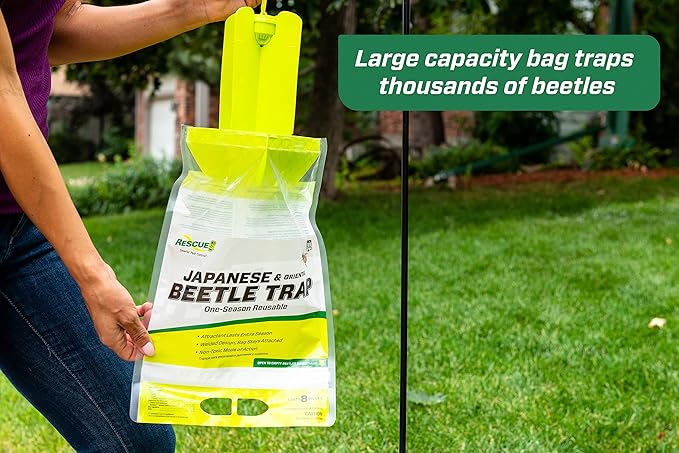 RESCUE! Japanese Beetle Trap – Reusable Bag - 6 Traps