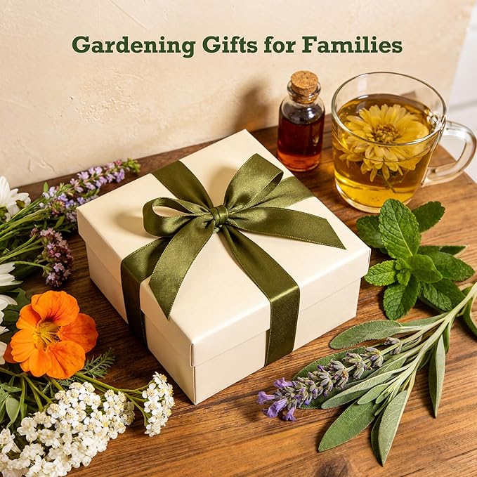 Lush&ampDew Holistic Family Apothecary Seed Chest 30000+ Medicinal Herb Survival Seed Kit Gardening Gifts for Women Men 32 Varieties Heirloom Non-GMO Culinary Herb Seeds for Raised Bed Windowsill