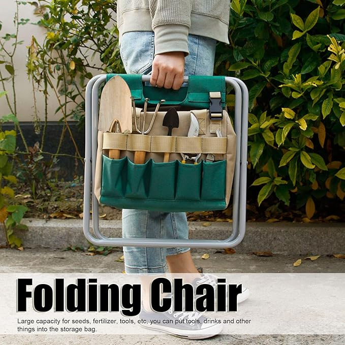 Gardening Stool Folding Tear Garden Folding Chair for Garden Gardening Gifts Camping