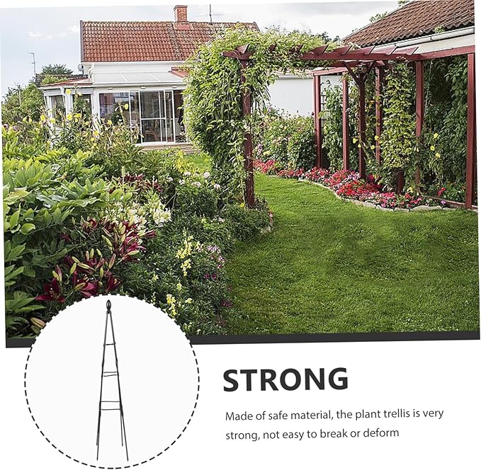 Sturdy Garden Trellis for Climbing Plants Outdoor Plant Climbing Rack Supports Vines Potted Flowers Patio Lawn Courtyard Use
