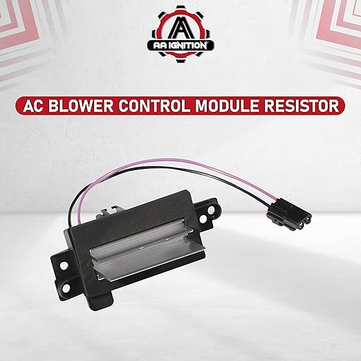 HVAC Blower Motor Resistor - Compatible with Chevy Cadillac GMC and Other GM Vehicles - Silverado Trailblazer Envoy Sierra Rainier - HVAC Control Module - Replaces 1580567 93803636 89018778