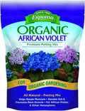Espoma African Violet Potting Mix Natural &amp Organic Premium Soil 4 qt Pack of 12