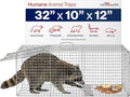 Heavy Duty Catch Release Large Live Humane Animal Cage Trap (32 x 10 x 12)