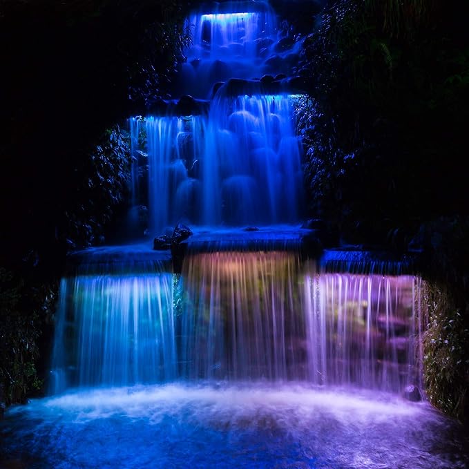Ignite Landscape Lighting 36 Color Changing Spillway Light Bar with 6-Watt Transformer and Remote for Landscape Lighting Ponds and Water Features - ILB36CC