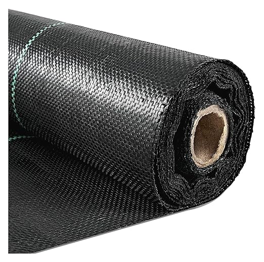 Driveway Fabric Weed Barrier Fabric Weed Control Film Mat Barrier Fabric for Landscaping(1.2x60m/4x200ft)