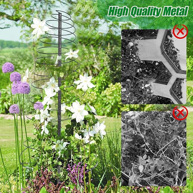 Trellis for Climbing Plants Outdoor2 Pack Plants Trellis 44 inch Support Metal Garden Trellis for Plants Flowers Light Vegetables Vine Support