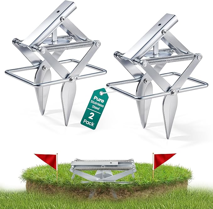 2 PCs Mole Traps Scissors Reusable Silver Galvanized Steel Scissor Trap for Outdoor Lawn Use &amp Garden Easy to Use Design Ensures Quick Capture of Moles Gophers