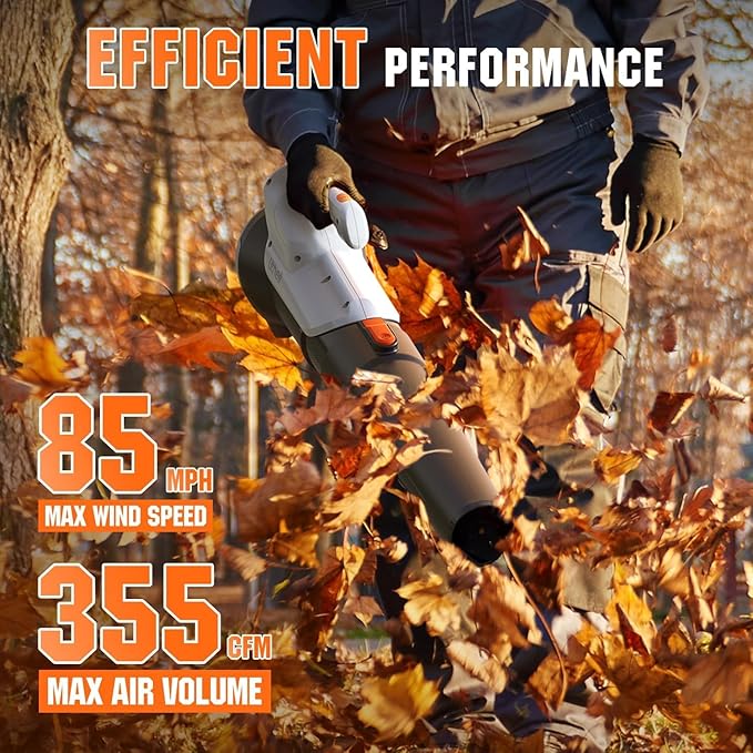 Litheli Cordless Leaf Blower and 20 Hedge Trimmer kit 1 * 2Ah Battery Include Work with Litheli U20 20V System (1 * 2Ah Battery Include)