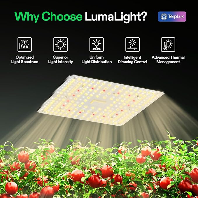 VIVOSUN LumaLight 100W LED Grow Light Full Spectrum Plant Light Smart Dimmable &amp High PPFD for Indoor Plants Seedling Vegetables Bloom Fits 2×2/2×4 Grow Tents