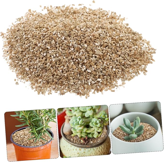 Kisangel Fine Vermiculite for Gardening and Mushroom Growing for Starting and Plant Growth Vermiculite Granules for Plants and Gardening 3l